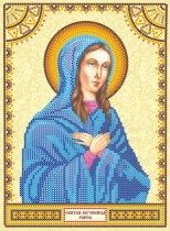 Схема для вышивки иконы бисером на холсте «Святая Раиса»