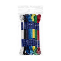 Нитки для вышивания Gamma набор мулине VM- 08 100% вискоза 8 x 8 м №04 Яркие краски