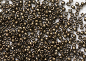 Бисер Япония круглый 11/0 10г 0225 бронза/античное золото