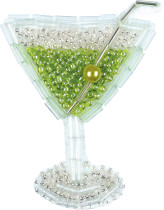 " Klart" набор для вышивания 10- 032 " Брошь. Мартини" 4 х 7 см