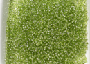 Бисер Чехия круглый 10/0 50г 78654 салатовый, серебряная линия внутри